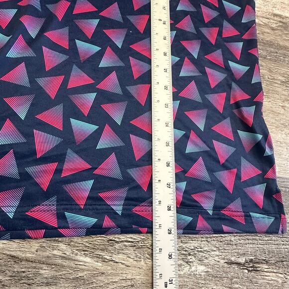 Tailor Byrd Navy Bue Purple Men XL Geometric Patterned Golf Polo Shirt Wicking - Picture 7 of 10